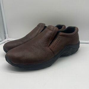 Merrell Jungle Moc Leather Mahogany Brown Slip On Shoes Men’s 11.5 - J63883
